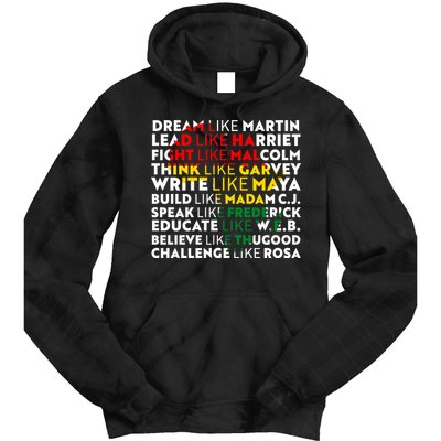 African American Black History Historical Figures Tie Dye Hoodie