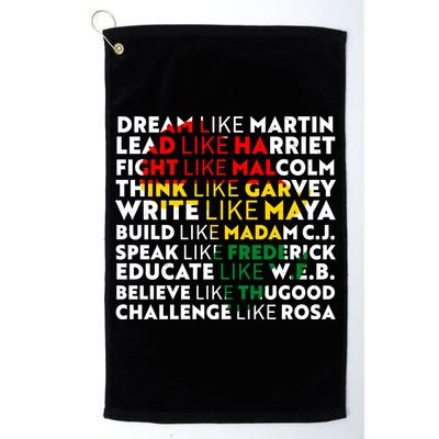 African American Black History Historical Figures Golf Towel