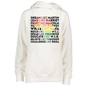 African American Black History Historical Figures Womens Funnel Neck Pullover Hood