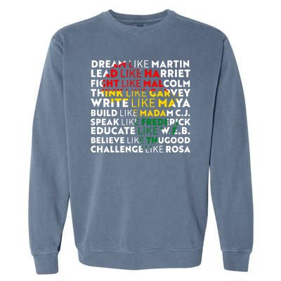 African American Black History Historical Figures Garment-Dyed Sweatshirt