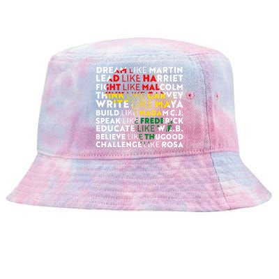 African American Black History Historical Figures Tie-Dyed Bucket Hat