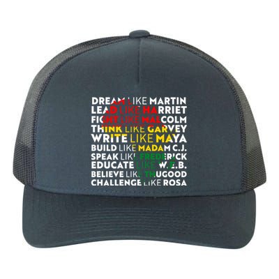 African American Black History Historical Figures Yupoong Adult 5-Panel Trucker Hat