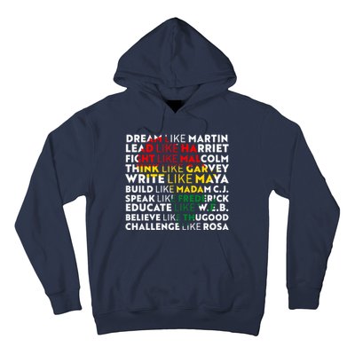 African American Black History Historical Figures Hoodie