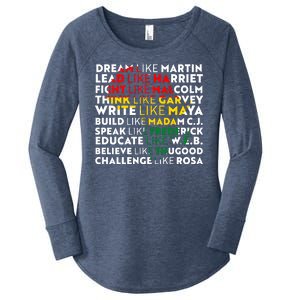 African American Black History Historical Figures Women's Perfect Tri Tunic Long Sleeve Shirt