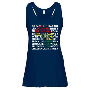 African American Black History Historical Figures Ladies Essential Flowy Tank