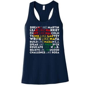 African American Black History Historical Figures Women's Racerback Tank