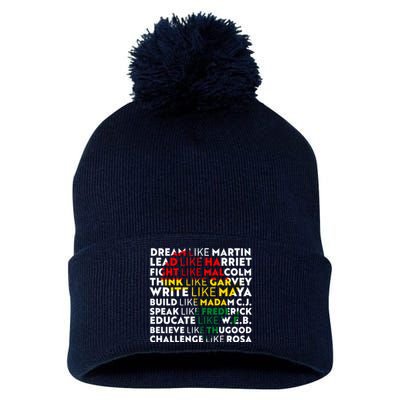 African American Black History Historical Figures Pom Pom 12in Knit Beanie