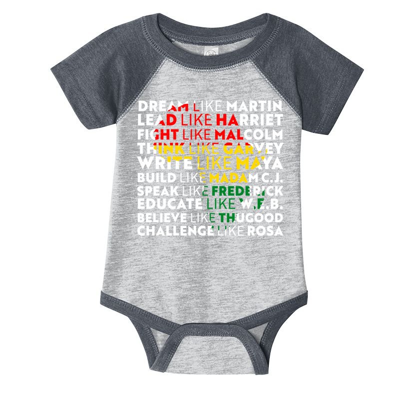 African American Black History Historical Figures Infant Baby Jersey Bodysuit