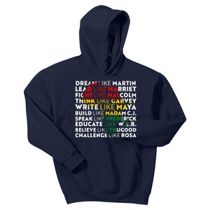 African American Black History Historical Figures Kids Hoodie