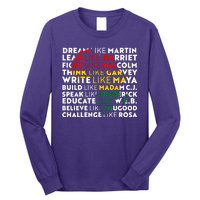 African American Black History Historical Figures Long Sleeve Shirt