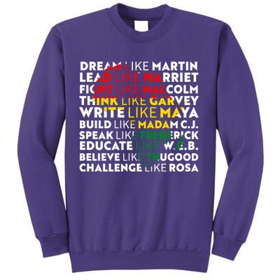 African American Black History Historical Figures Sweatshirt