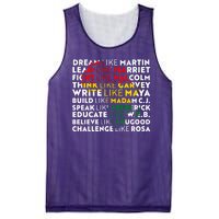 African American Black History Historical Figures Mesh Reversible Basketball Jersey Tank