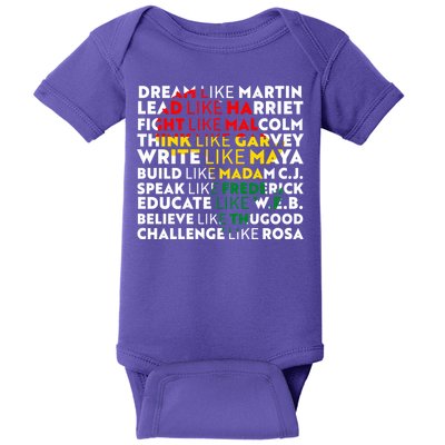 African American Black History Historical Figures Baby Bodysuit