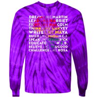 African American Black History Historical Figures Tie-Dye Long Sleeve Shirt