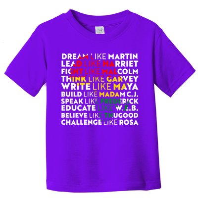 African American Black History Historical Figures Toddler T-Shirt
