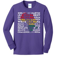 African American Black History Historical Figures Kids Long Sleeve Shirt