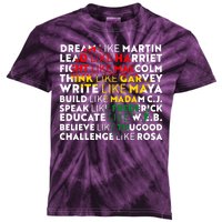 African American Black History Historical Figures Kids Tie-Dye T-Shirt