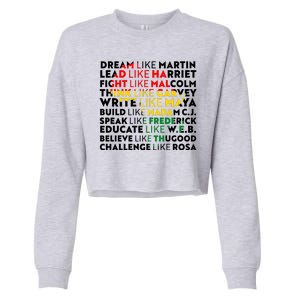 African American Black History Historical Figures Cropped Pullover Crew