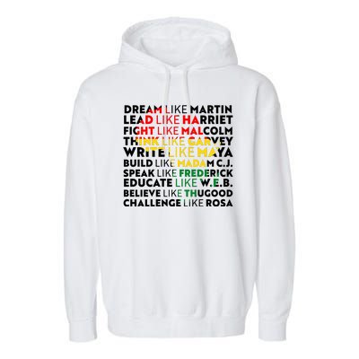 African American Black History Historical Figures Garment-Dyed Fleece Hoodie