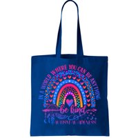 Autism Awareness Be Kind Leopard Rainbow Choose Kindness Gift Tote Bag