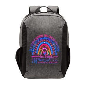 Autism Awareness Be Kind Leopard Rainbow Choose Kindness Gift Vector Backpack