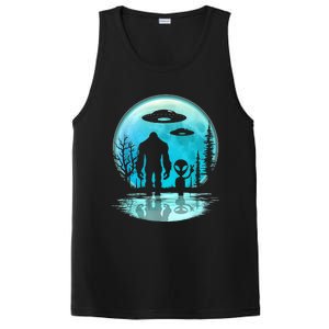 Alien And Bigfoot Moon  PosiCharge Competitor Tank