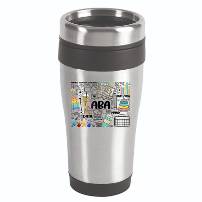 Aba Applied Behavior Analysis Bcba Behavior Analyst Autism 16oz Travel Tumbler