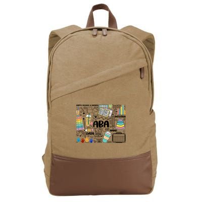 Aba Applied Behavior Analysis Bcba Behavior Analyst Autism Cotton Canvas Backpack