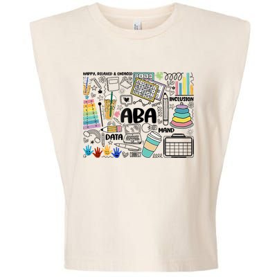 Aba Applied Behavior Analysis Bcba Behavior Analyst Autism Garment-Dyed Women's Muscle Tee