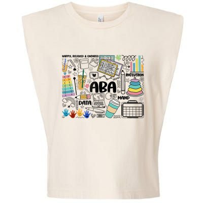 Aba Applied Behavior Analysis Bcba Behavior Analyst Autism Garment-Dyed Women's Muscle Tee