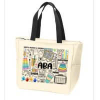 Aba Applied Behavior Analysis Bcba Behavior Analyst Autism Zip Tote Bag
