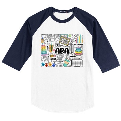 Aba Applied Behavior Analysis Bcba Behavior Analyst Autism Baseball Sleeve Shirt