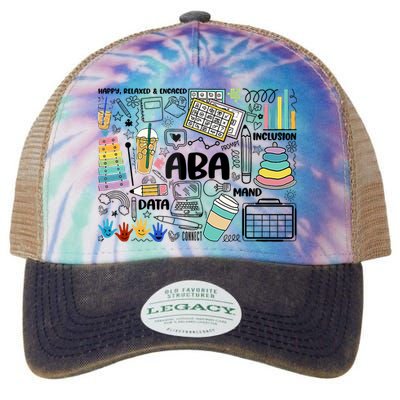 Aba Applied Behavior Analysis Bcba Behavior Analyst Autism Legacy Tie Dye Trucker Hat