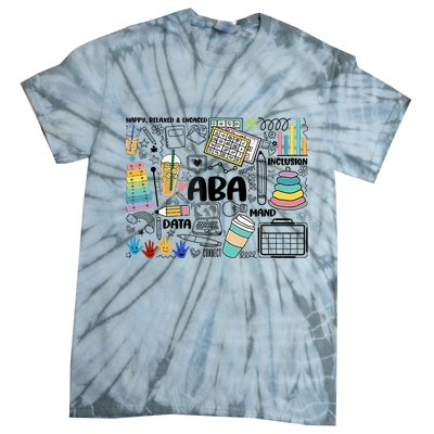 Aba Applied Behavior Analysis Bcba Behavior Analyst Autism Tie-Dye T-Shirt