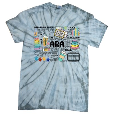 Aba Applied Behavior Analysis Bcba Behavior Analyst Autism Tie-Dye T-Shirt