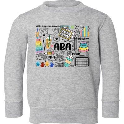 Aba Applied Behavior Analysis Bcba Behavior Analyst Autism Toddler Sweatshirt