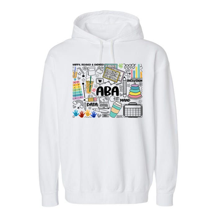 Aba Applied Behavior Analysis Bcba Behavior Analyst Autism Garment-Dyed Fleece Hoodie