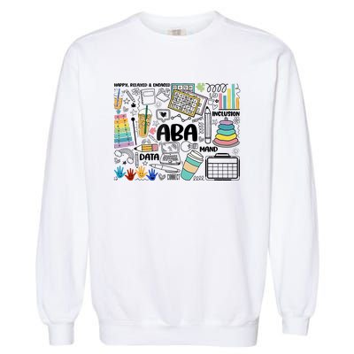 Aba Applied Behavior Analysis Bcba Behavior Analyst Autism Garment-Dyed Sweatshirt