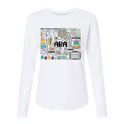 Aba Applied Behavior Analysis Bcba Behavior Analyst Autism Womens Cotton Relaxed Long Sleeve T-Shirt