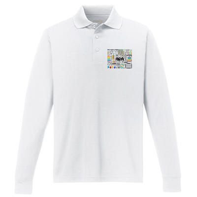 Aba Applied Behavior Analysis Bcba Behavior Analyst Autism Performance Long Sleeve Polo