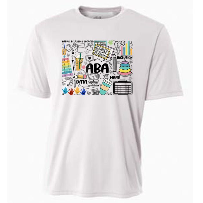 Aba Applied Behavior Analysis Bcba Behavior Analyst Autism Cooling Performance Crew T-Shirt