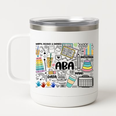 Aba Applied Behavior Analysis Bcba Behavior Analyst Autism 12 oz Stainless Steel Tumbler Cup