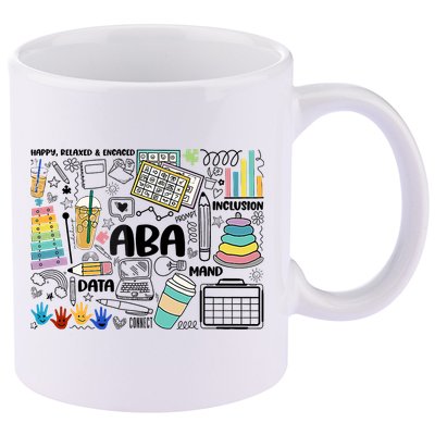 Aba Applied Behavior Analysis Bcba Behavior Analyst Autism 11oz C Handle Ceramic Mug