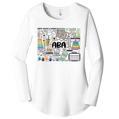 Aba Applied Behavior Analysis Bcba Behavior Analyst Autism Women's Perfect Tri Tunic Long Sleeve Shirt