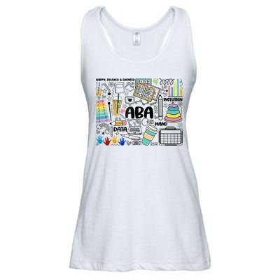 Aba Applied Behavior Analysis Bcba Behavior Analyst Autism Ladies Essential Flowy Tank