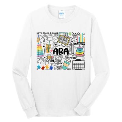 Aba Applied Behavior Analysis Bcba Behavior Analyst Autism Tall Long Sleeve T-Shirt