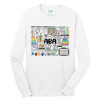 Aba Applied Behavior Analysis Bcba Behavior Analyst Autism Tall Long Sleeve T-Shirt