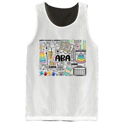 Aba Applied Behavior Analysis Bcba Behavior Analyst Autism Mesh Reversible Basketball Jersey Tank