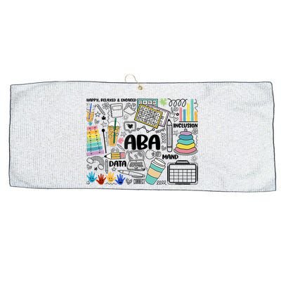 Aba Applied Behavior Analysis Bcba Behavior Analyst Autism Large Microfiber Waffle Golf Towel