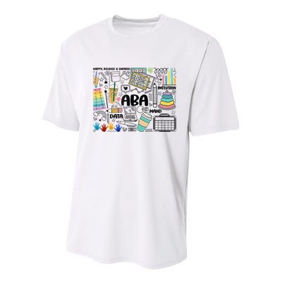 Aba Applied Behavior Analysis Bcba Behavior Analyst Autism Youth Performance Sprint T-Shirt